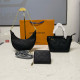 Black Casual Daily Letters Patchwork Chains Embossed Bags