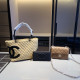 Light Yellow Casual Daily Letters Patchwork Texture Contrast Bags
