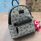 Black White Casual Street Letters Patchwork Zipper Contrast Bags(Send pendant)