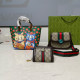 Green Casual Street Animal Print Flowers Patchwork Contrast Bags