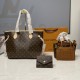 Brown Casual Street Letters Patchwork Zipper Contrast Bags