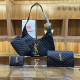 Black Casual Street Letters Patchwork Metal Accessories Trim Texture Bags