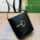 Black Casual Daily Solid Color Patchwork Metal Accessories Trim Adjustable Bags