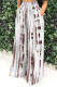 White Casual Street Striped Print Pocket Contrast Loose High Waist Wide Leg Full Print Bottoms