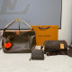 Brown Street Daily Letters Patchwork Zipper Contrast Bags
