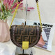 Brown Casual Street Letters Patchwork Metal Accessories Trim Chains Contrast Bags