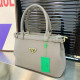 Light Gray Casual Daily Solid Color Patchwork Zipper Bags