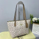 White Casual Street Letters Patchwork Zipper Contrast Bags