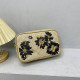 Yellow Casual Daily Flowers Letters Patchwork Zipper Contrast Bags