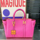 Rose Red Casual Daily Solid Color Metal Accessories Trim Zipper Bags