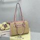 Pink Casual Street Letters Patchwork Zipper Contrast Bags
