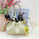 Apricot Casual Daily Solid Color Draw String Adjustable Bags