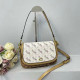 White Casual Daily Letters Patchwork Contrast Adjustable Bags