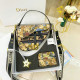 Yellow Casual Street Flowers Letters Patchwork Irregular Bags