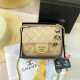 Shallow Yellow Casual Street Solid Color Patchwork Metal Accessories Trim Bags