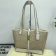 Apricot Casual Street Letters Patchwork Zipper Contrast Bags