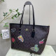 Brown Casual Vacation Cartoon Print Letters Patchwork Zipper Bags