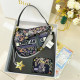 Multicolor Casual Street Flowers Letters Patchwork Irregular Bags