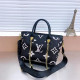 Black White Casual Daily Letters Patchwork Zipper Contrast Adjustable Bags