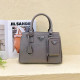 Grey Casual Street Solid Color Patchwork Zipper Bags