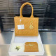 Yellow Daily Celebrities Solid Color Metal Accessories Trim Texture Bags