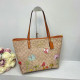 Orange Casual Daily Graffiti Print Letters Patchwork Zipper Contrast Bags
