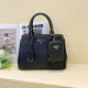 Black Casual Street Solid Color Patchwork Zipper Bags