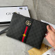 Black Casual Daily Stripe Letters Patchwork Zipper Bags