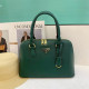 Ink Green Casual Daily Solid Color Patchwork Zipper Adjustable Bags