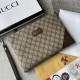 Khaki Casual Letters Patchwork Zipper Contrast Bags