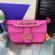 Rose Red Casual Daily Letters Patchwork Metal Accessories Trim Bags