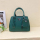Ink Green Casual Street Solid Color Patchwork Zipper Bags
