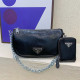 Black Casual Street Solid Color Patchwork Chains Zipper Bags