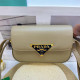 Green Yellow Casual Daily Solid Color Patchwork Metal Accessories Trim Bags