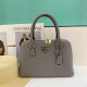 Grey Casual Daily Solid Color Patchwork Zipper Adjustable Bags