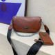 Orange Brown Casual Street Solid Color Patchwork Chains Zipper Bags