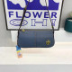 Blue Casual Daily Solid Color Metal Accessories Trim Zipper Adjustable Bags
