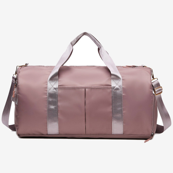 Deep Pink Casual Sportswear Solid Color Patchwork Zipper Bags