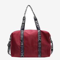 Red Casual Sportswear Letters Patchwork Zipper Bags