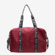 Red Casual Sportswear Letters Patchwork Zipper Bags