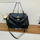 Black Casual Daily Solid Color Patchwork Bags