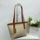 Orange Casual Street Letters Patchwork Contrast Bags