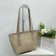 Khaki Casual Street Letters Patchwork Contrast Bags