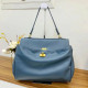 Blue Casual Daily Solid Color Patchwork Bags