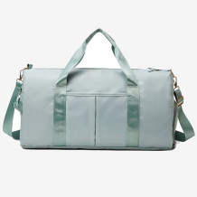 Green Casual Sportswear Solid Color Patchwork Zipper Bags