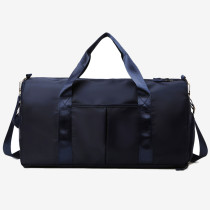 Blue Casual Sportswear Solid Color Patchwork Zipper Bags
