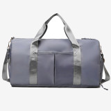 Blue Casual Sportswear Solid Color Patchwork Zipper Bags