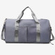 Grey Casual Sportswear Solid Color Patchwork Zipper Bags