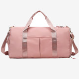 Blue Casual Sportswear Solid Color Patchwork Zipper Bags