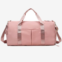 Pink Casual Sportswear Solid Color Patchwork Zipper Bags